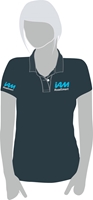 Picture of IAM Roadsmart ladies polo shirt charcoal small, size 10