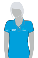 Picture of IAM Roadsmart Unisex Polo Shirt Bright Blue Small.