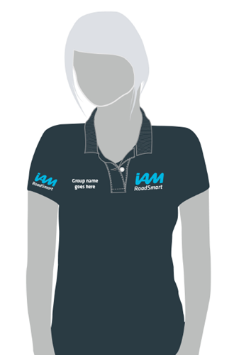 Picture of IAM RoadSmart Branded Polo Shirt (Charcoal - Female - 12)